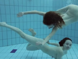 Two Hot Hairy Beauties Underwater
